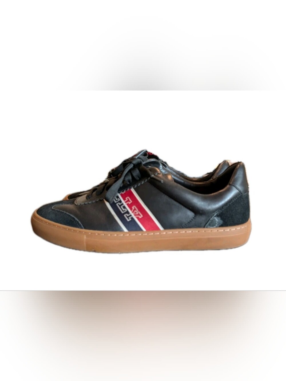 Bally Sneaker Hellis Men Size US 10 Black Lace Up Shoes
